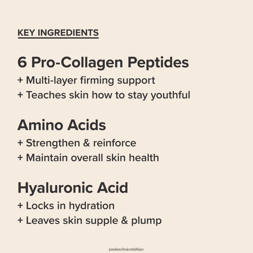 Paula's Choice 02RV6J3 tam dolu kollajen yanlısı çoklu peptit güçlendirici