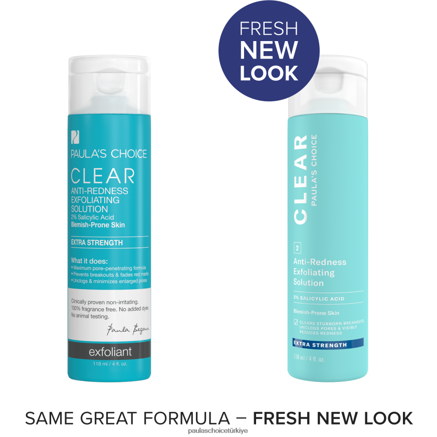 Paula's Choice 02RV6J115 tam dolu %2 salisilik asit içeren ekstra güçlü kızarıklık önleyici peeling solüsyonu