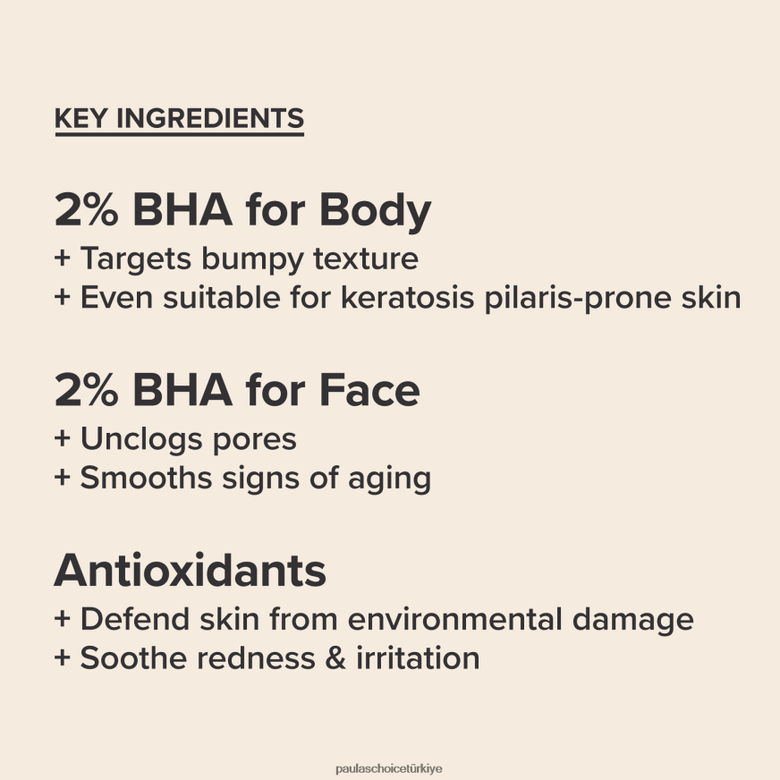 Paula's Choice 02RV6J15 tüm cilt tipleri yüz ve vücut kiti için bha