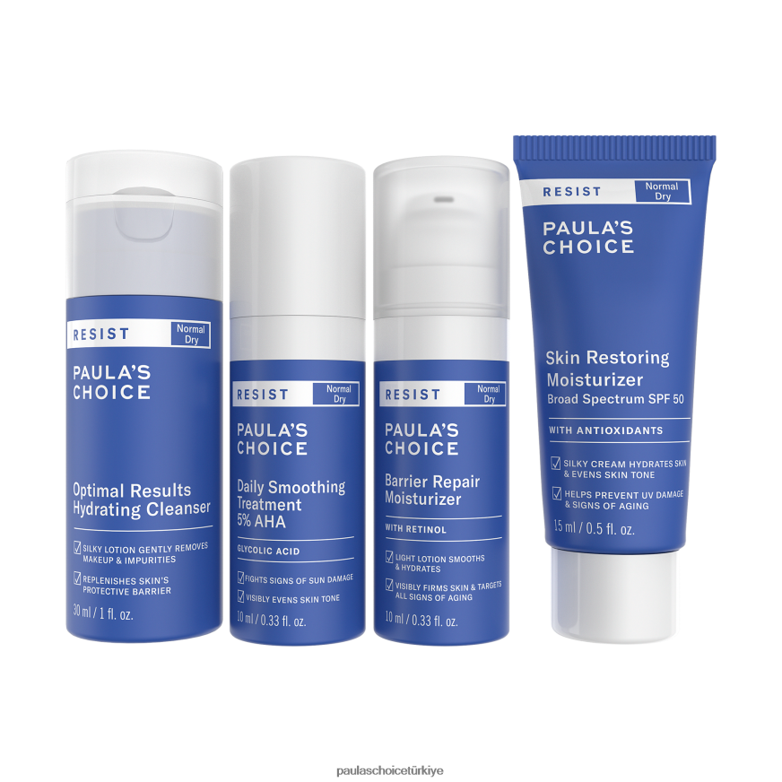 Paula's Choice 02RV6J17 cilt bakımı Normal ve kuru ciltler için seyahat seti