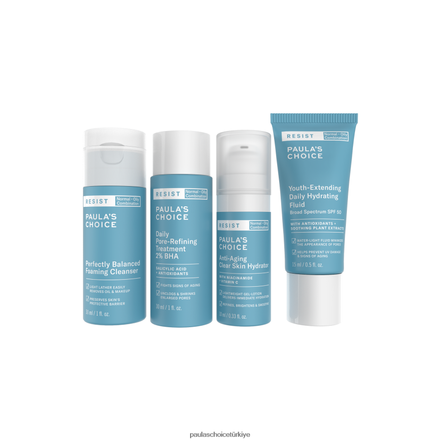 Paula's Choice 02RV6J19 cilt bakımı Normal ve yağlı ciltler için seyahat seti