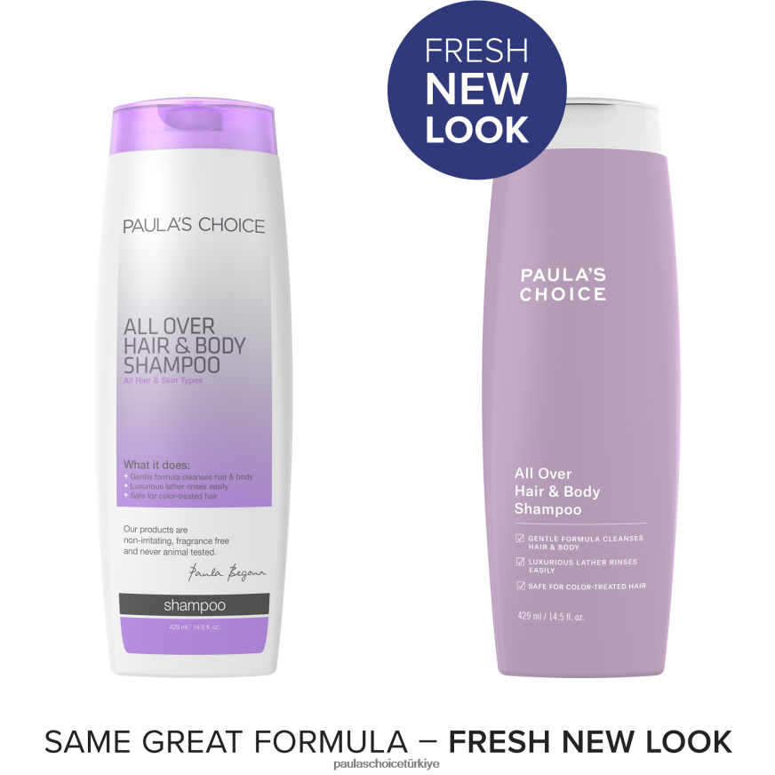 Paula's Choice 02RV6J146 tam dolu tüm saç ve vücut şampuanı