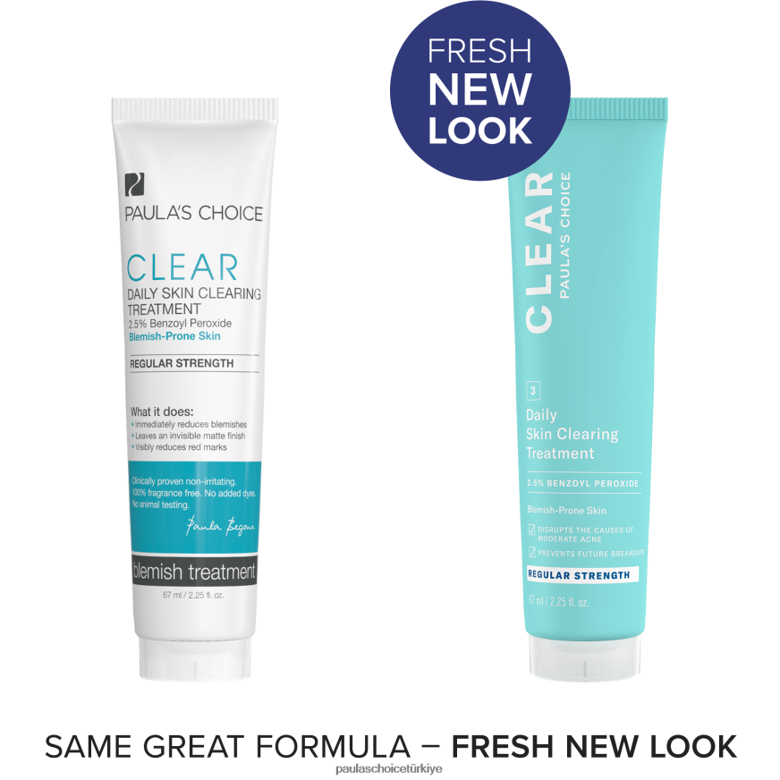 Paula's Choice 02RV6J152 tam dolu %2,5 benzoil peroksit ile düzenli güçlü günlük cilt temizleme tedavisi