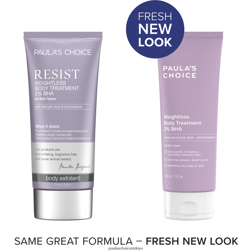 Paula's Choice 02RV6J121 tam dolu ağırlıksız vücut bakımı %2 bha