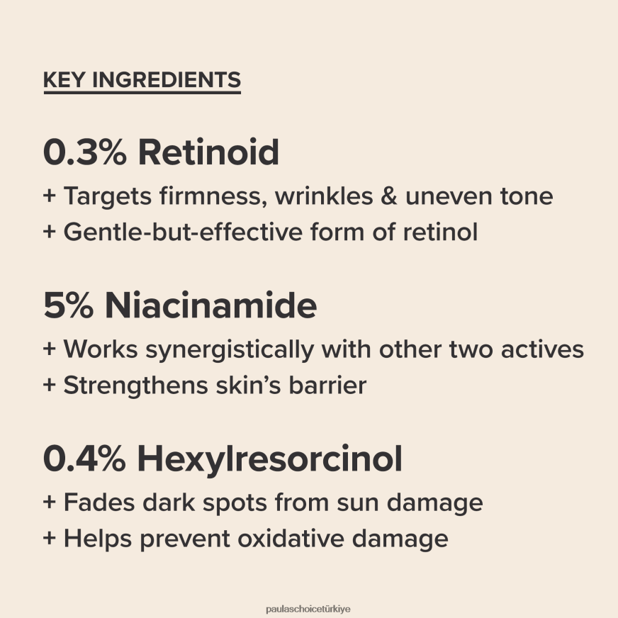 Paula's Choice 02RV6J5 tam dolu üçlü aktif toplam onarım serumu